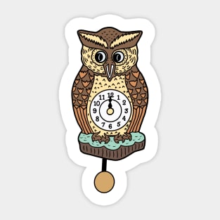 Owl Clock Sticker